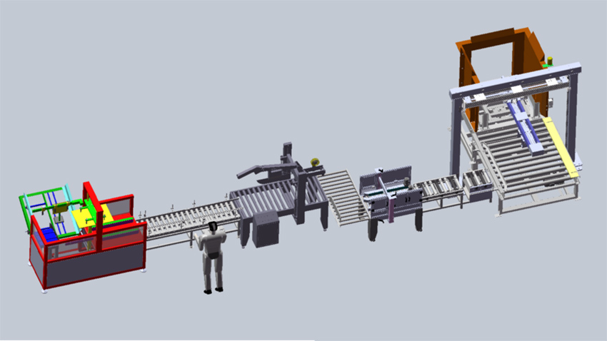 創(chuàng)精銳無人化包裝流水線解決方案